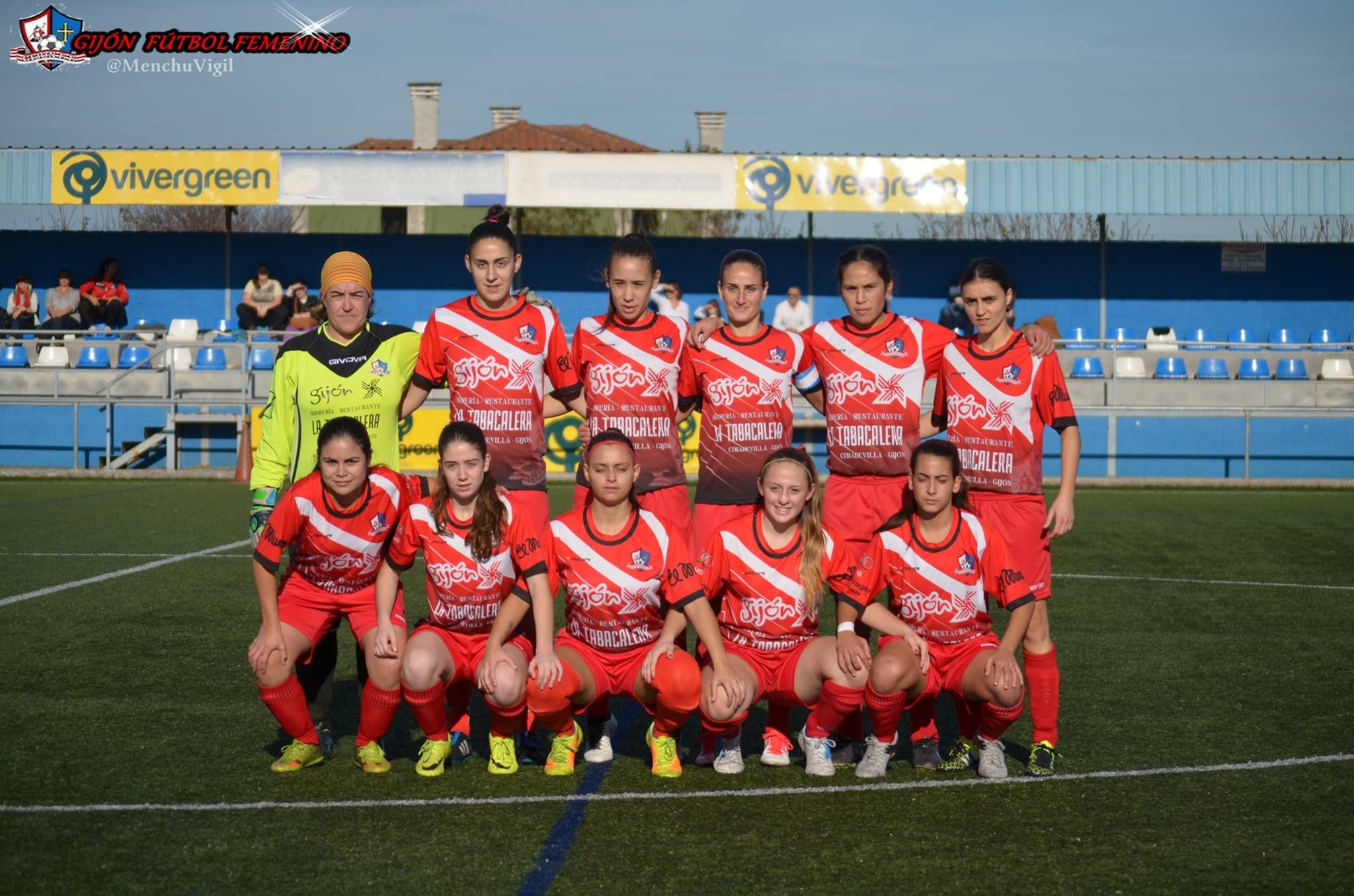 Gijón F. F. once inicial ante el Femiastur