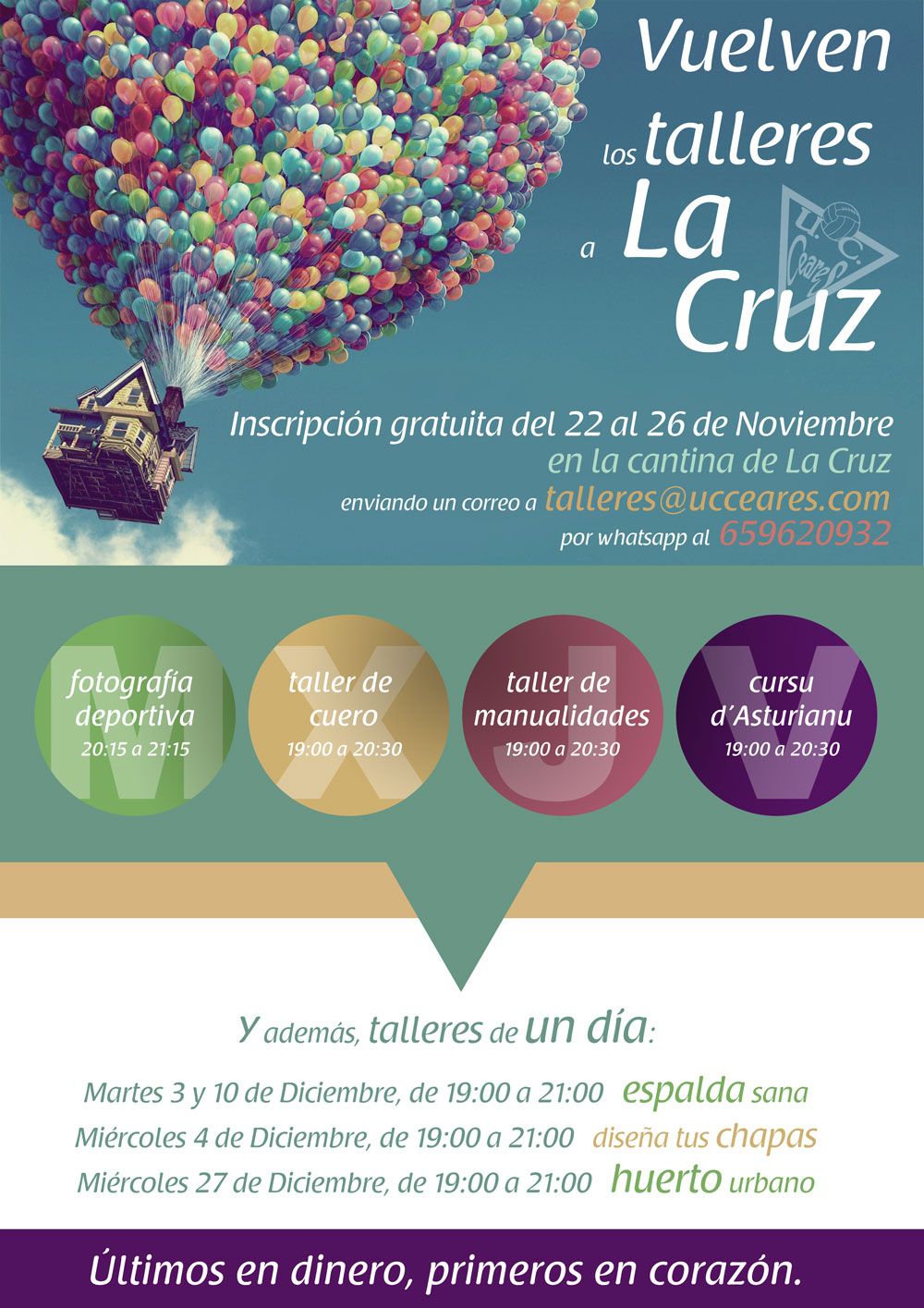 Vuelven los talleres a La Cruz