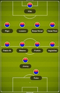 Alineación U.C. Ceares - Condal